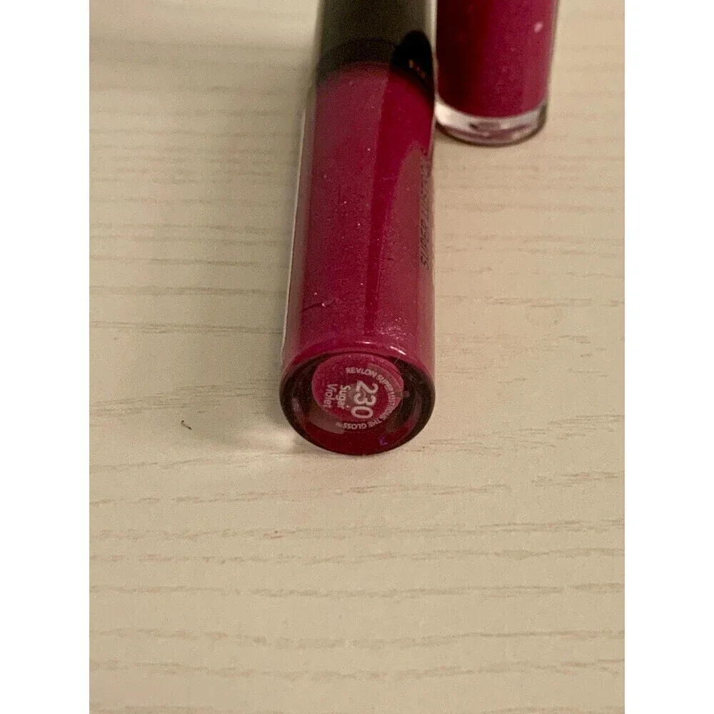 2X Revlon Super Lustrous The Gloss, 230 Sugar Violet, 0.13 oz NEW SET